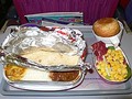タイ国際航空もインド線はカレー。金時豆のカレーって微妙。