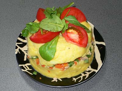 カウサ（ペルー風ポテトサラダ）