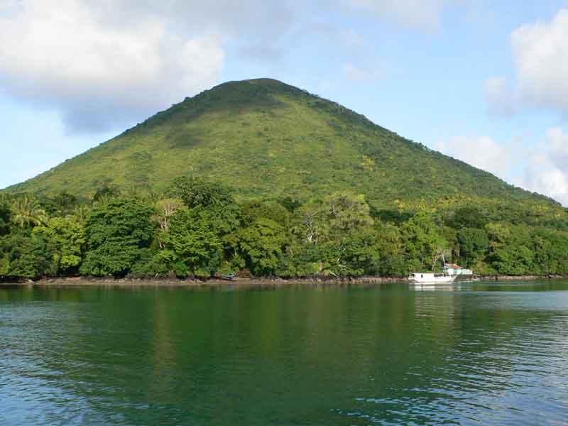 バンダ島　グヌンアピ周辺でシュノーケリング。サンゴ礁のお花畑！
